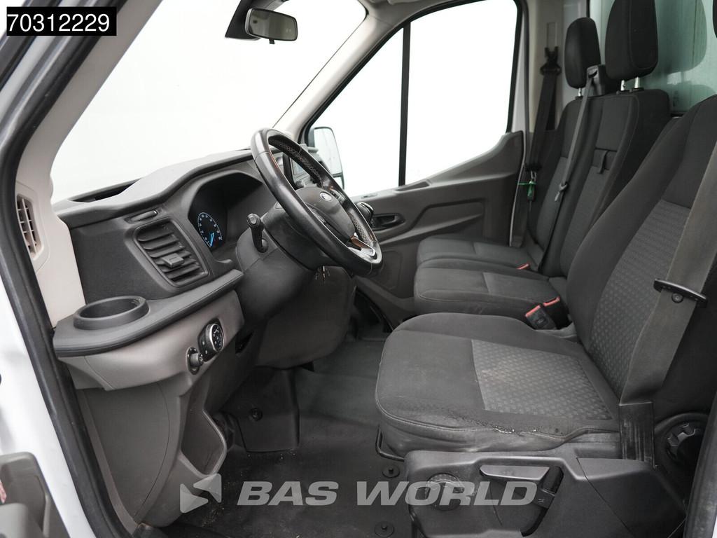 Ford Transit 170pk Kipper met Kist 3,5t Trekhaak Dubbellucht, Auto's, Stof, Euro 6, 4 cilinders, Wit