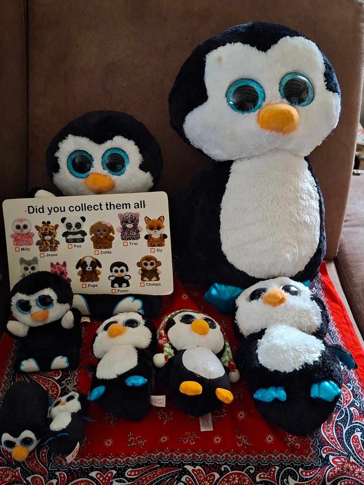 knuffels pinguïn ty waddles, Pinguïn, Overige karakters, Ophalen of Verzenden, Zo goed als nieuw