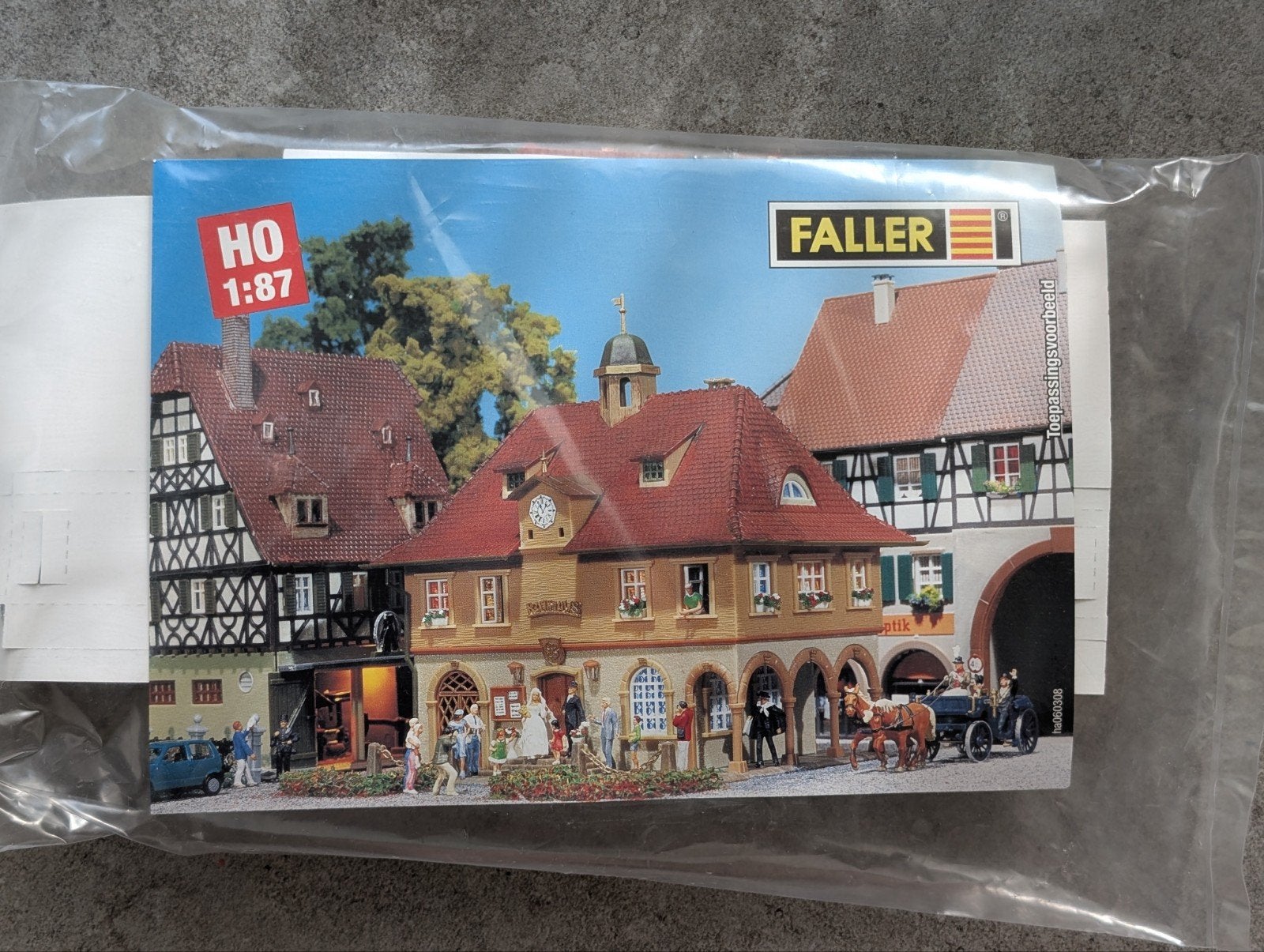 Faller Stadshuis HO 1:87 Modelbouw Gebouw, Overige merken, Gelijkstroom of Wisselstroom, Brug, Tunnel of Gebouw, Nieuw