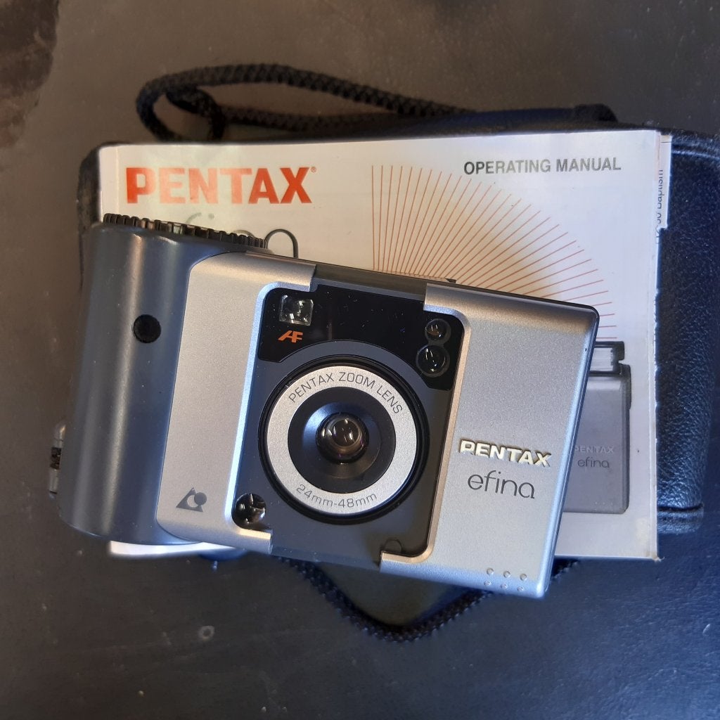 pentax efina camera, Ophalen of Verzenden, Gebruikt, Compact, Pentax