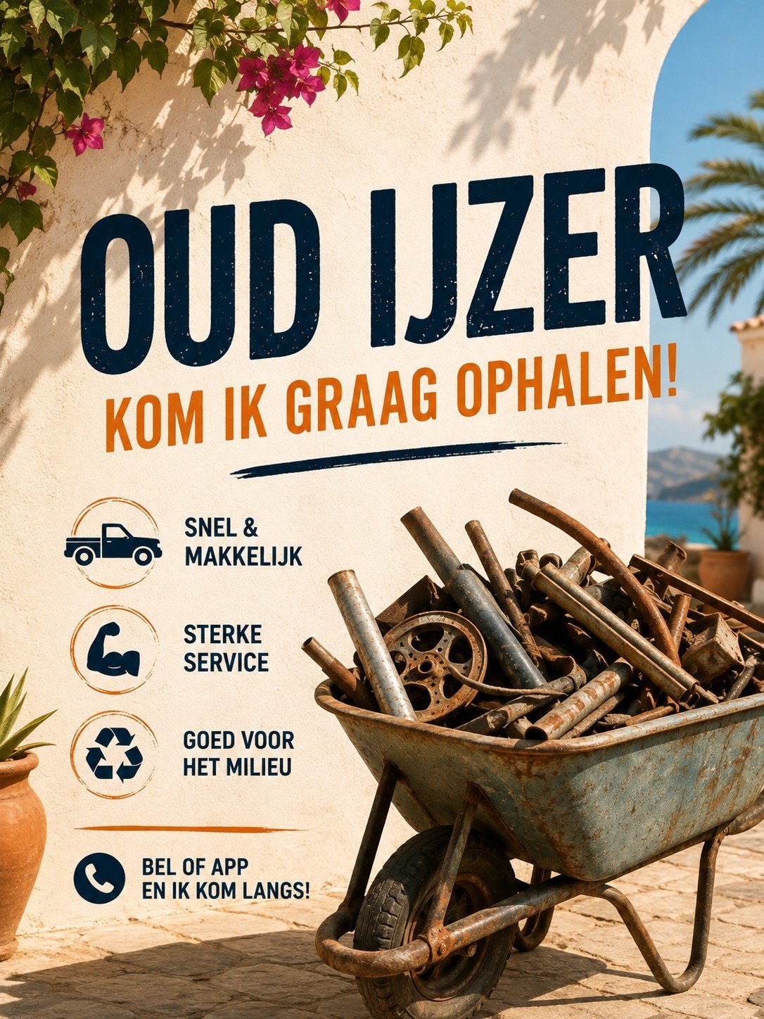 Oude metalen nieuw leven, Ophalen of Verzenden