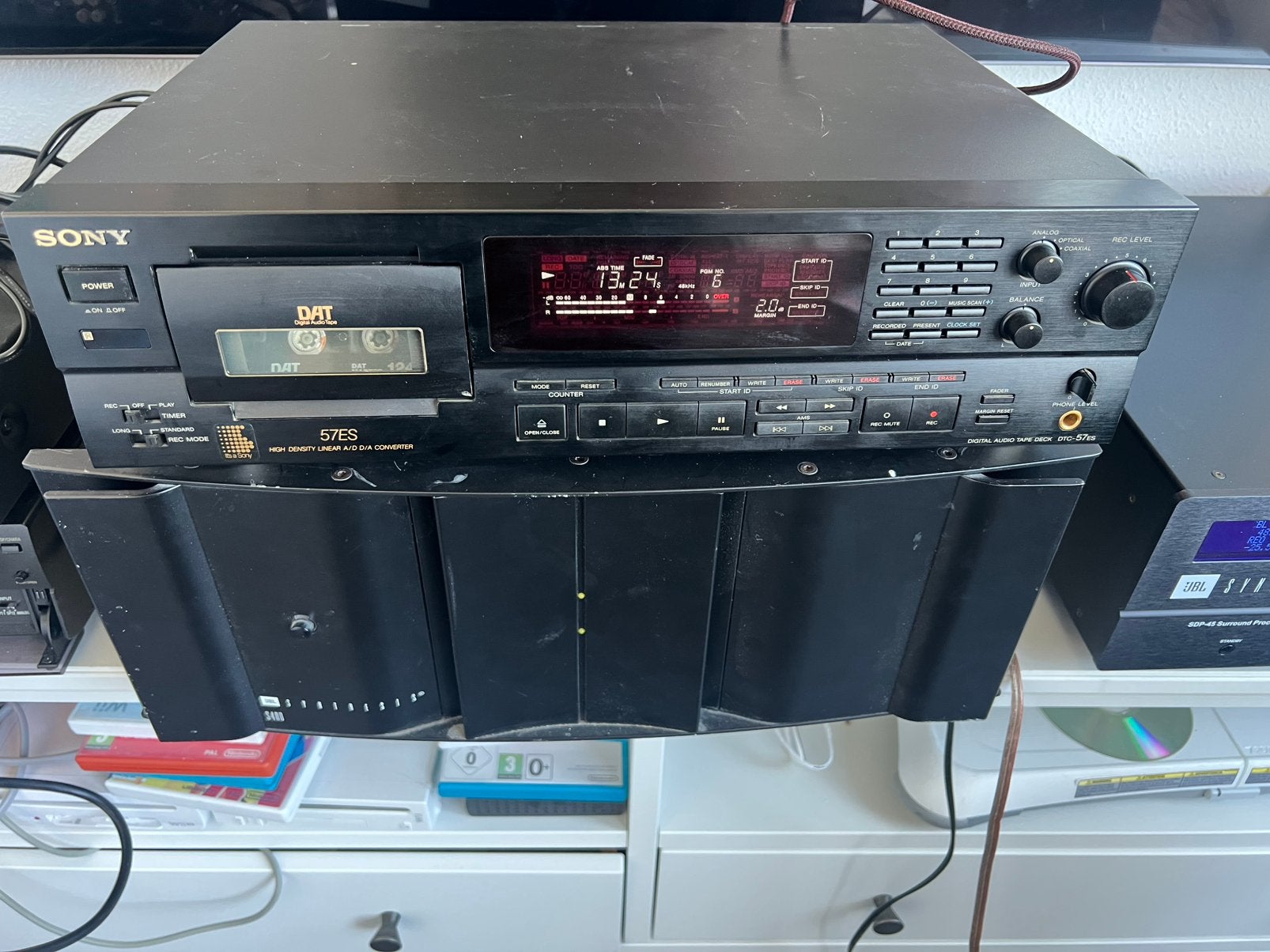 Sony 57ES DAT Speler Recorder met brom, Ophalen of Verzenden, Zo goed als nieuw