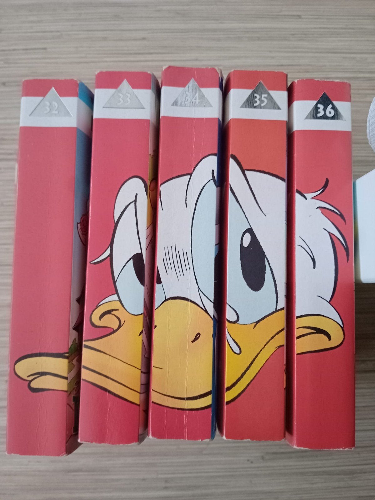 Donald Duck dubbelpockets 32 t/m 36, Meerdere stripboeken, Ophalen of Verzenden, Gelezen