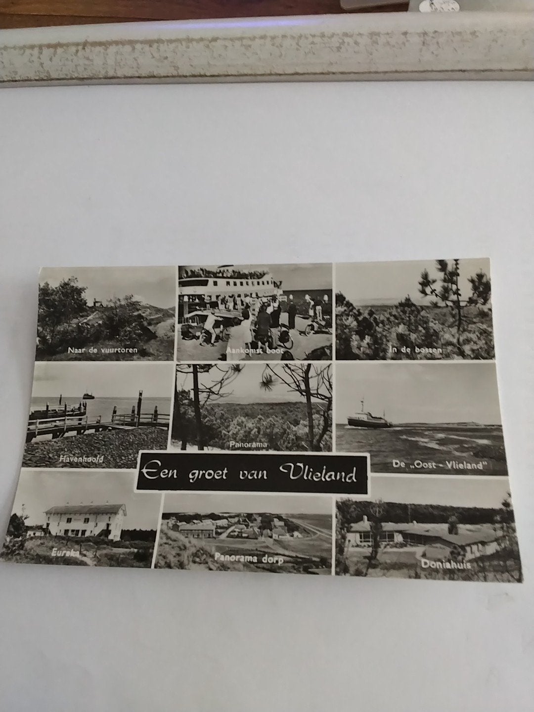 Oude ansichtkaart Vlieland - Panorama en bezienswaardigheden, Ophalen of Verzenden, 1960 tot 1980, Gelopen, Waddeneilanden