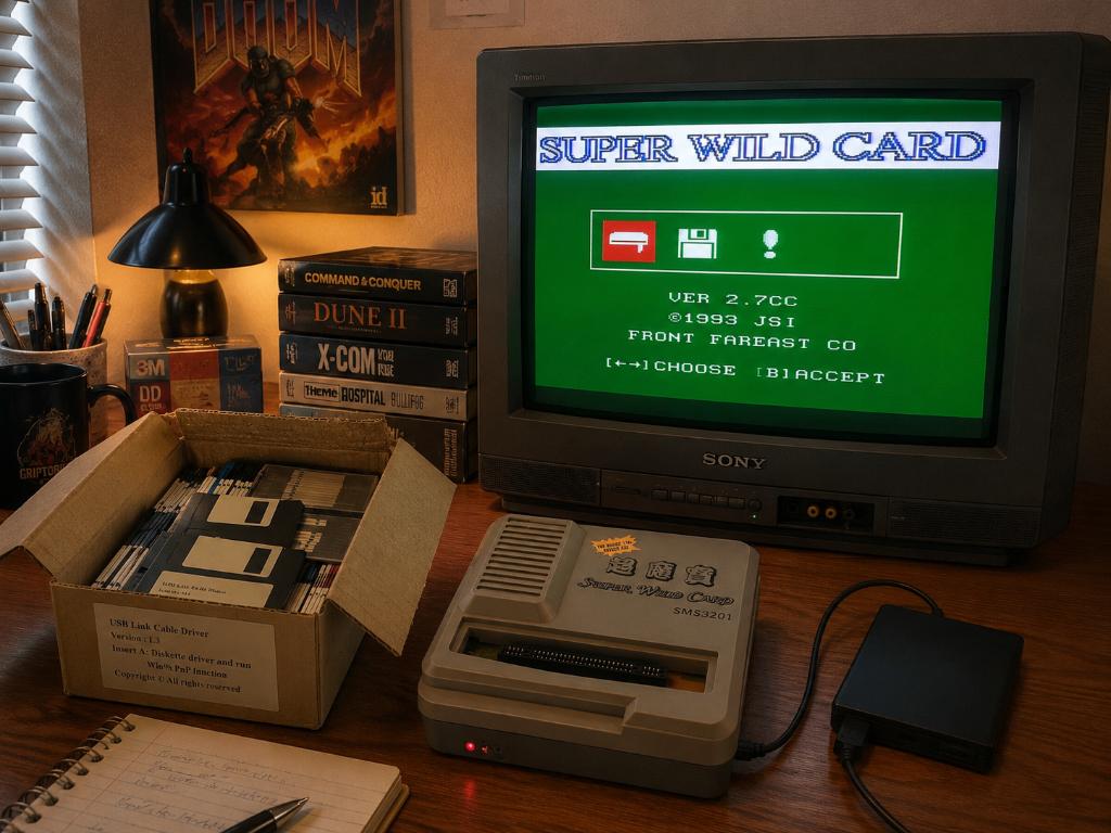 SNES - Super Wild Card 24M - disk err, Spelcomputers en Games, Games | Nintendo Super NES, Gebruikt, Avontuur en Actie, 1 speler