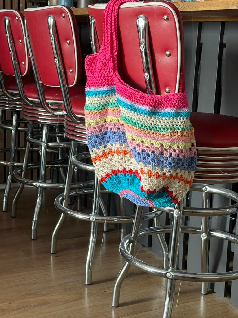 Te koop handgemaakte tas, Ophalen of Verzenden, Nieuw, Overige kleuren, Overige typen