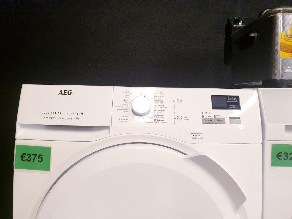 aeg warmptepomp droger 8kg ✅️a++ INC GARANTIE, Ophalen, Overige typen, 8 tot 10 kg, Refurbished