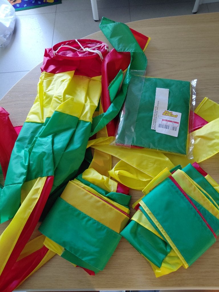 carnaval 4 rasta windsok 150 cm, Ophalen of Verzenden, Zo goed als nieuw