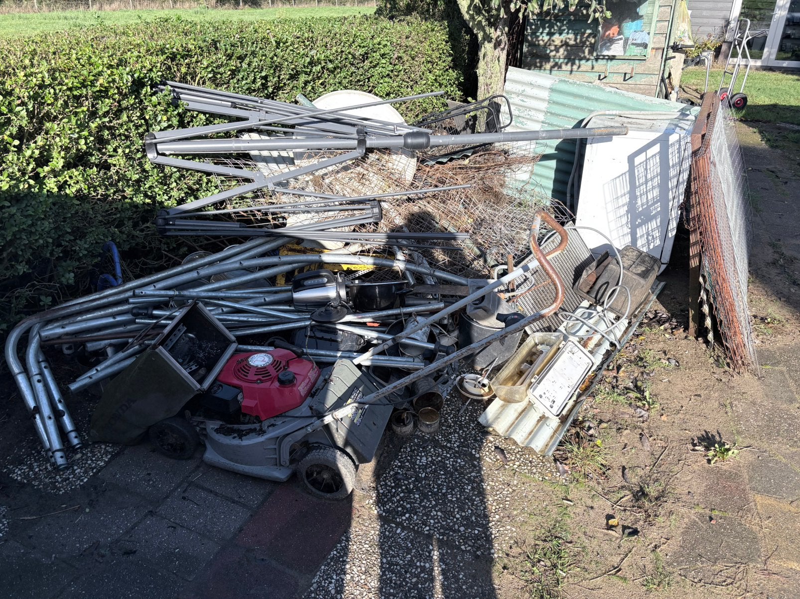 Oud ijzer / schroot / metalen, Doe-het-zelf en Verbouw, Ophalen, Zo goed als nieuw
