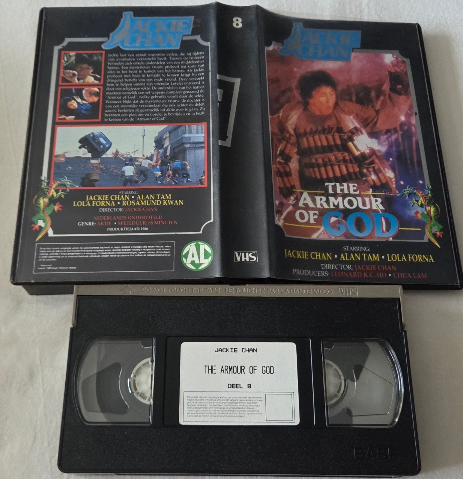 Jackie Chan The Armour Of God VHS Actie/Kung-Fu, Vanaf 16 jaar, Ophalen of Verzenden, Zo goed als nieuw, Actie en Avontuur
