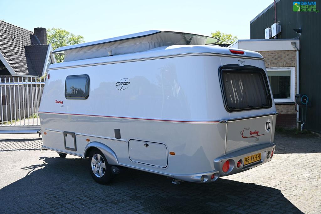 Eriba Touring Troll 530 FY Mover Luifel Fietsdrager TOPSTAAT, Caravans en Kamperen, Caravans, Standaardzit, Bedrijf, 4 tot 5 meter