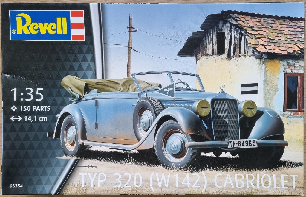 Revell 1:35 #03354 WWII German Mercedes Typ 320 (W142), Auto, Nieuw, Ophalen of Verzenden, 1:32 tot 1:50