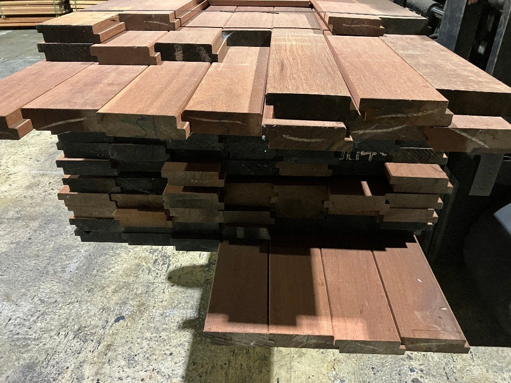 planken–vlonderplanken-damwan-Hardhout/Massaranduba-40x130mm, Ophalen, Nieuw, Hout
