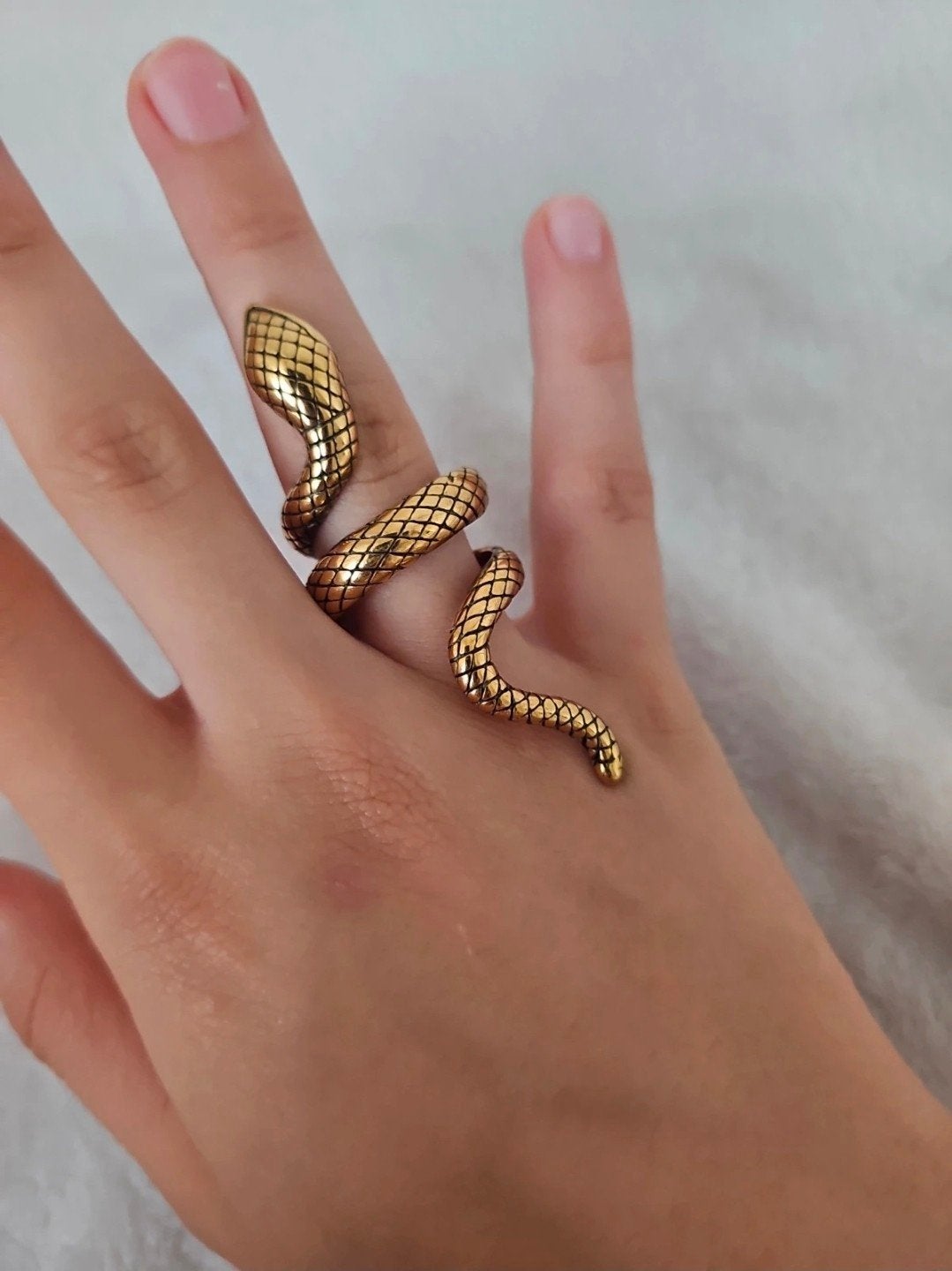 slang ring, Sieraden, Tassen en Uiterlijk, Ophalen of Verzenden, Goud, Goud, Dame