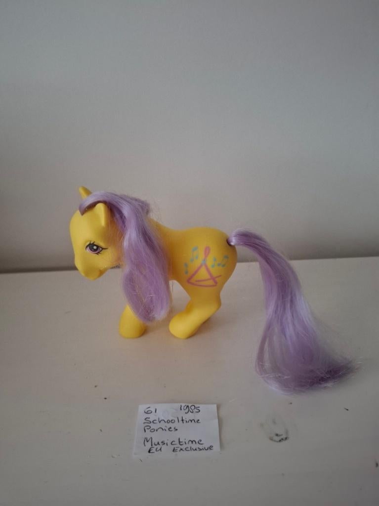 1985 My Little Pony G1 Schooltime Ponies Musictime EU, Ophalen of Verzenden, Zo goed als nieuw