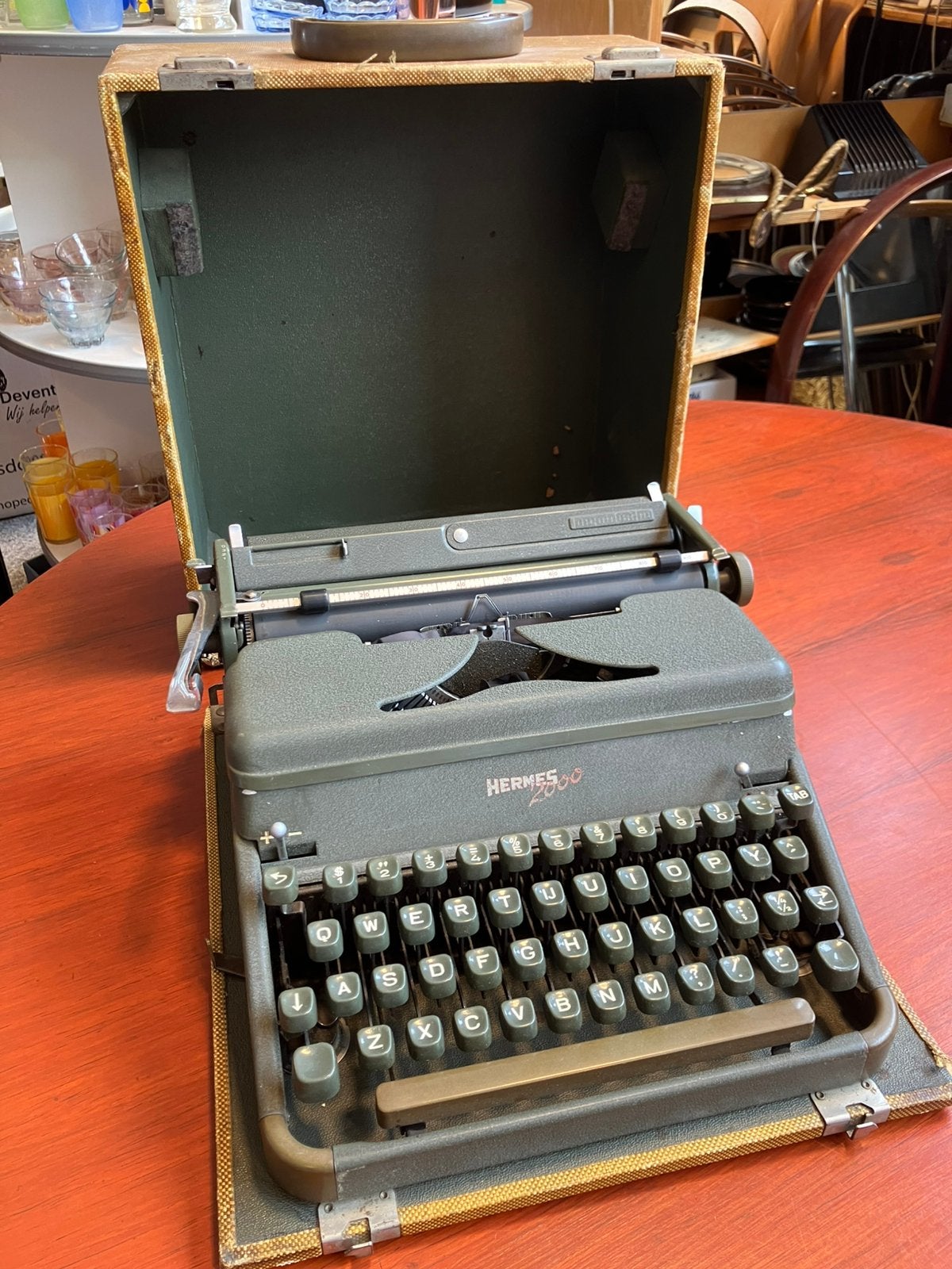 Vintage Hermes 2000 typemachine. Zwitserland., Ophalen of Verzenden, Gebruikt
