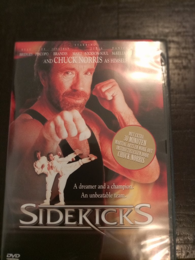 Sidekicks DVD met Chuck Norris - Actie Martial Arts, Vanaf 16 jaar, Ophalen of Verzenden, Gebruikt, Actie