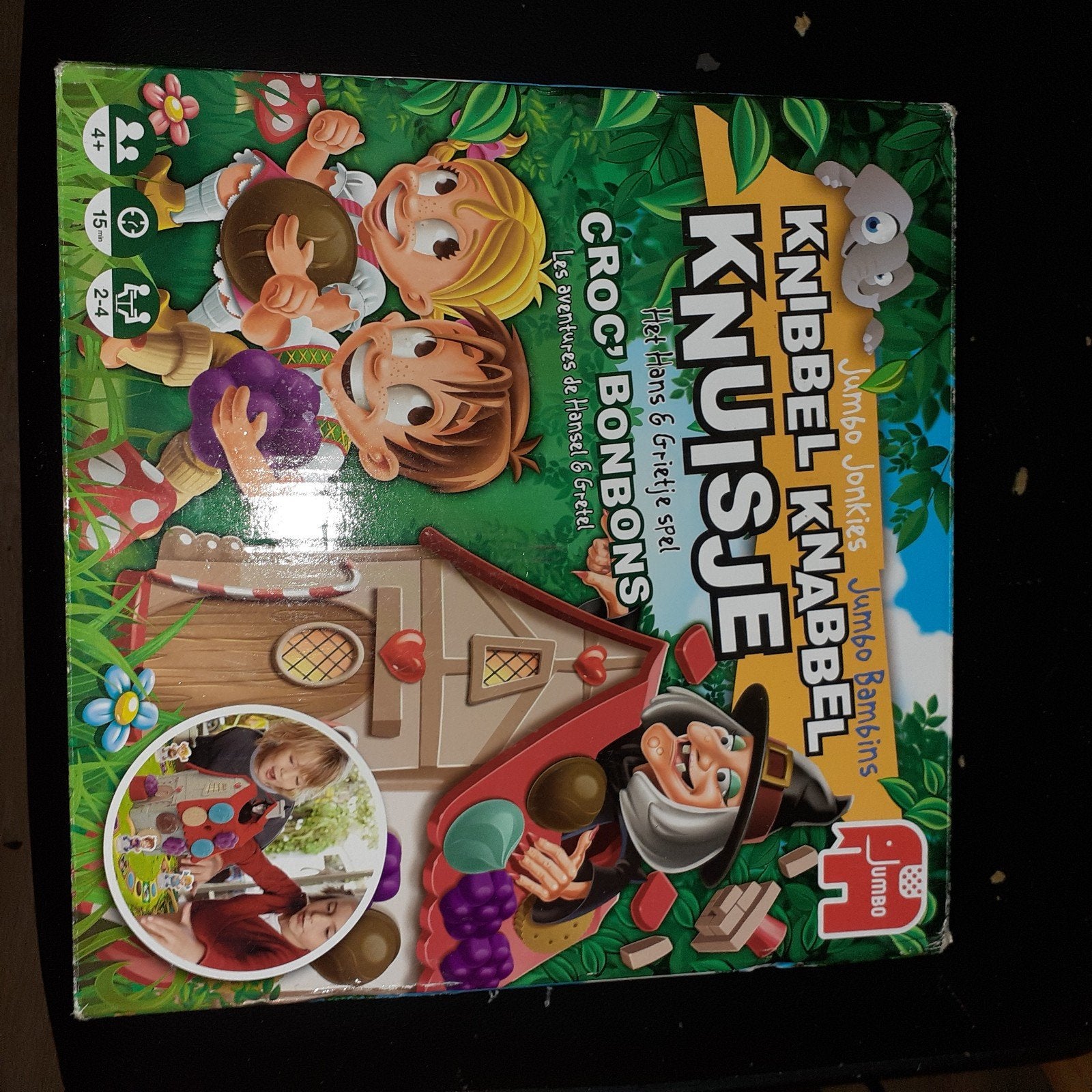 Jumbo Knibbel Knabbel Knuisje - Hans & Grietje spel, Drie of vier spelers, Ophalen of Verzenden, Zo goed als nieuw, Jumbo