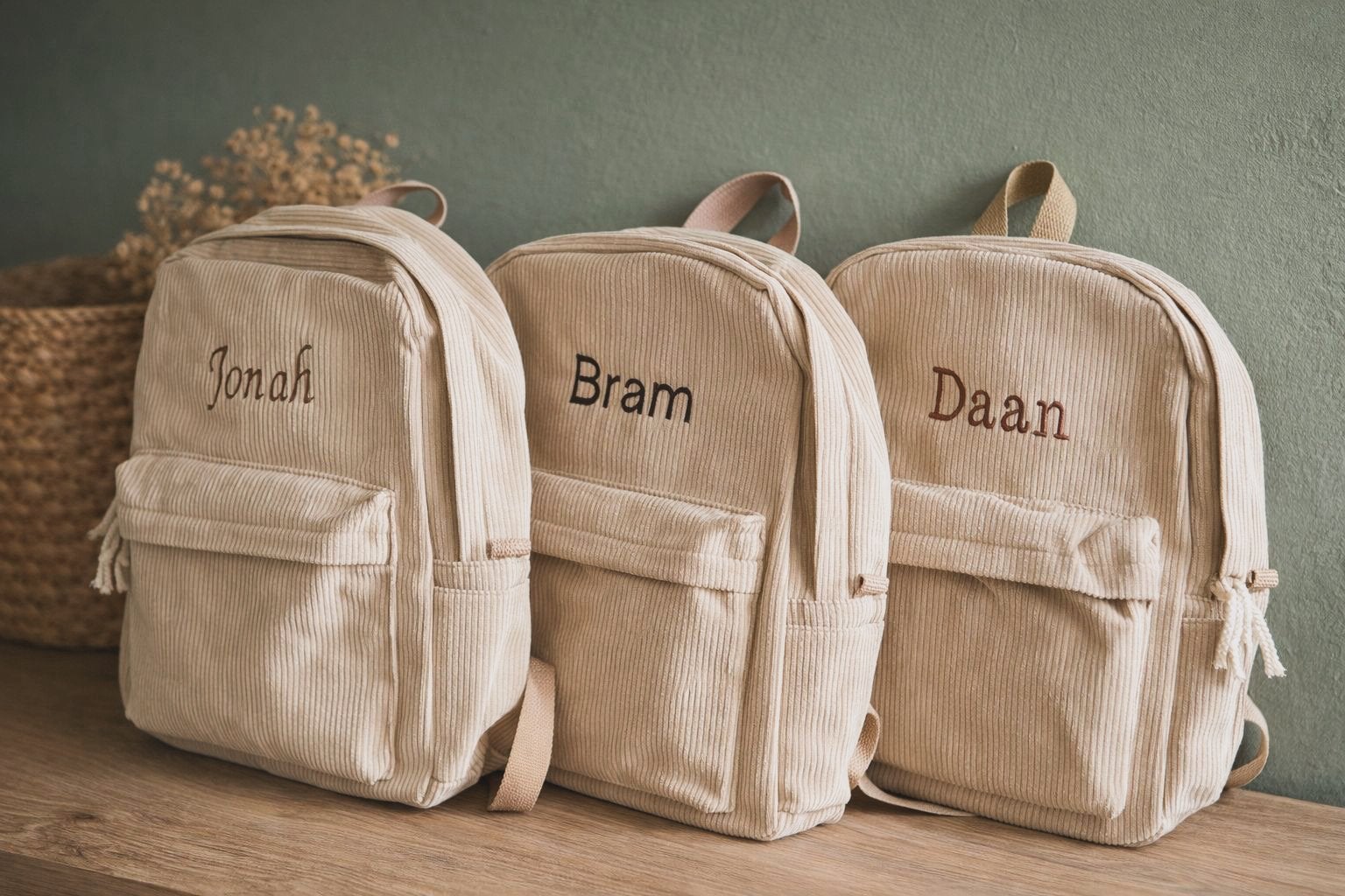 Rugtas met naam, Ophalen of Verzenden, Nieuw, Kraamcadeau