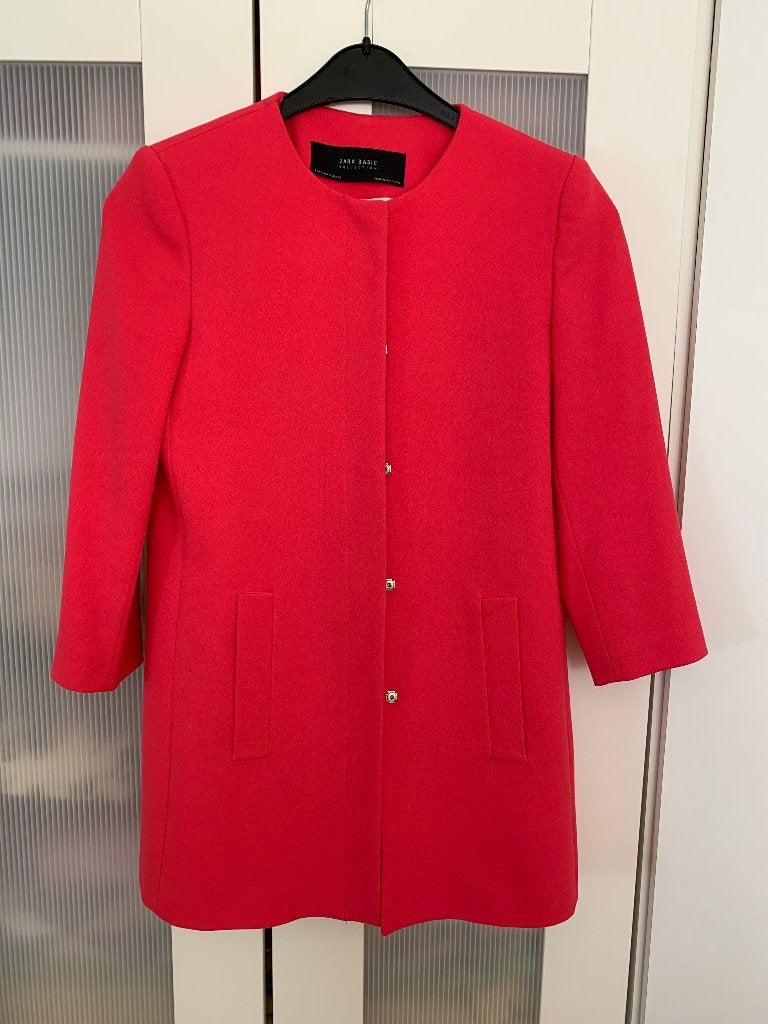 ZARA damesblazer maat S 1x gedragen kleur is fuchsia, Zara, Ophalen of Verzenden, Zo goed als nieuw, Jasje
