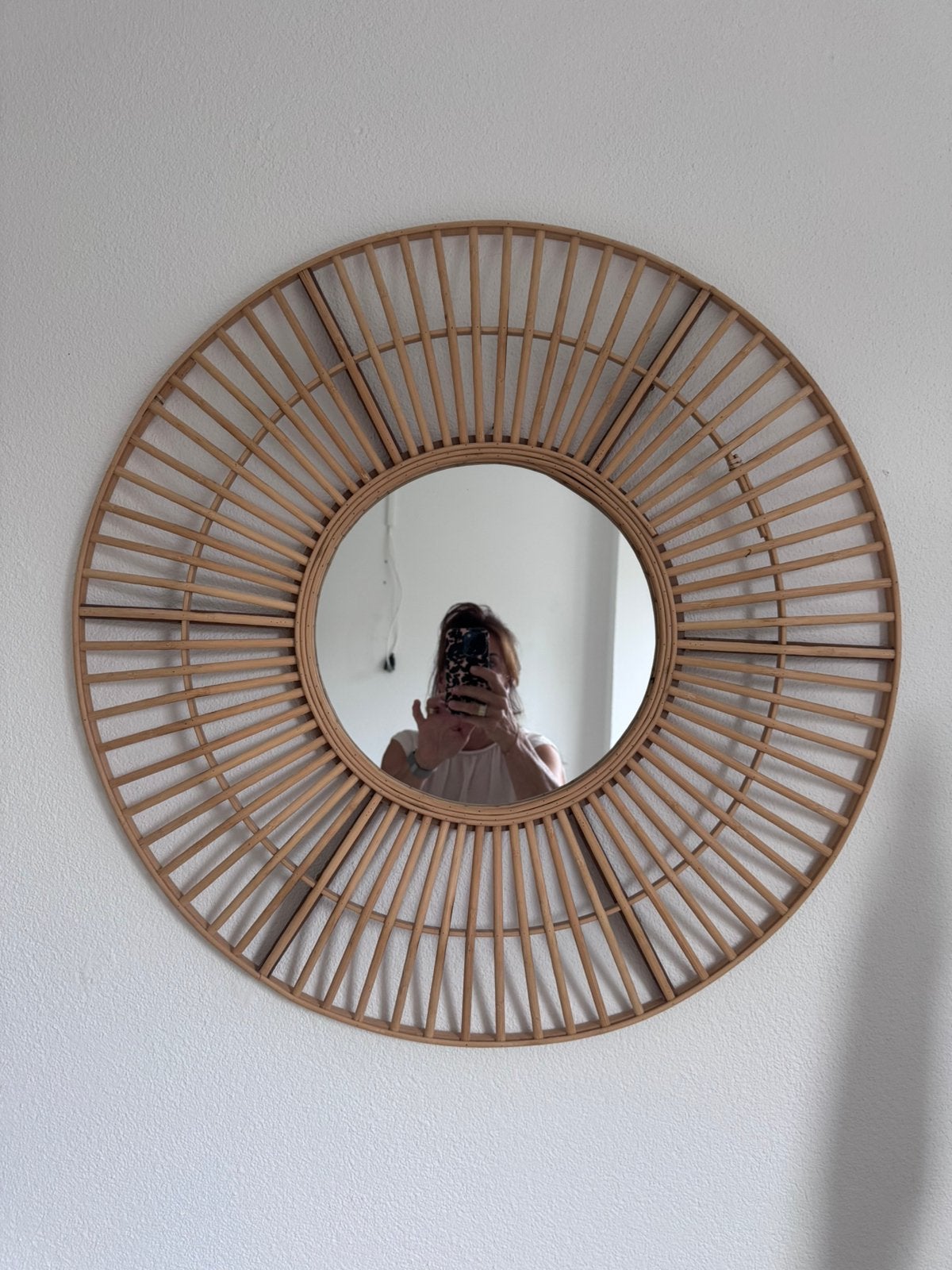 Te koop mooie spiegel, Ophalen, Minder dan 50 cm, Zo goed als nieuw, Minder dan 100 cm
