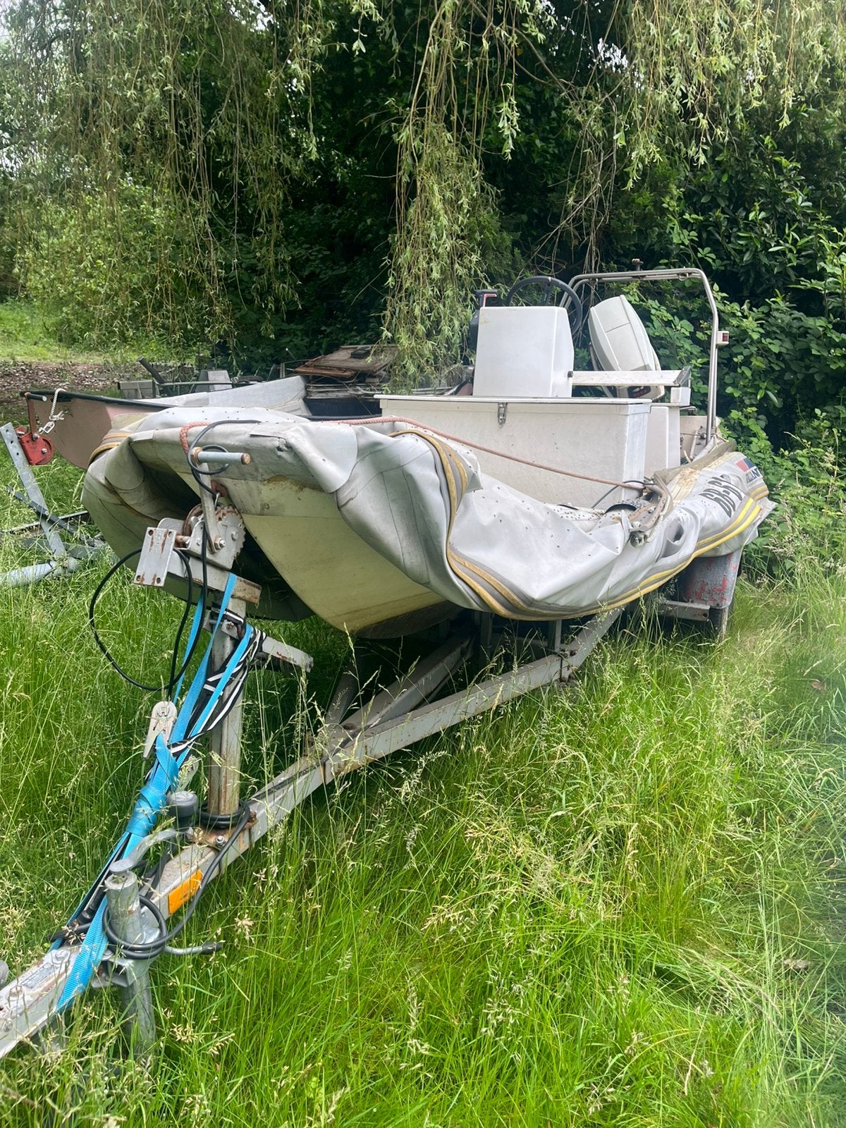 Rib Vaillant 5,20 m met motor 60pk, Watersport en Boten, Rubberboten, Ophalen, Gebruikt