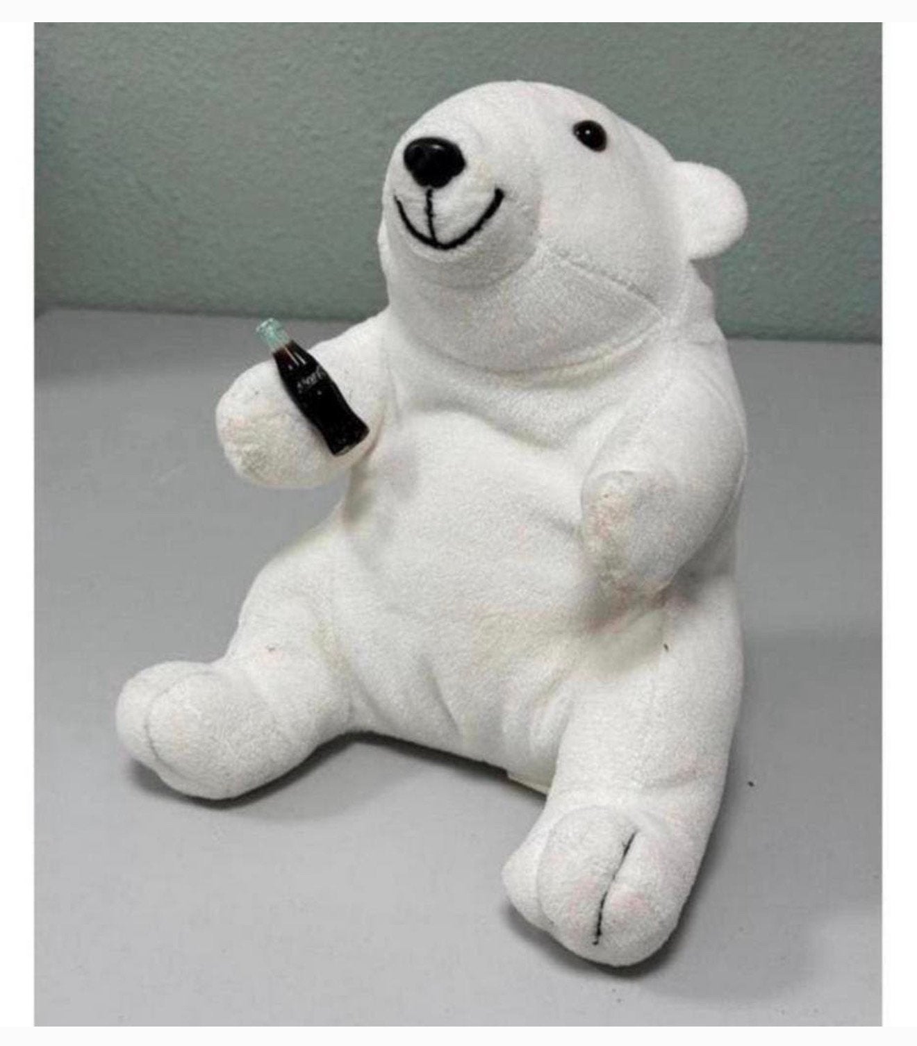 Vintage Coca-Cola beer plush 1997 Polar bear ijsbeer knuffel, Ophalen of Verzenden, Zo goed als nieuw, H, H
