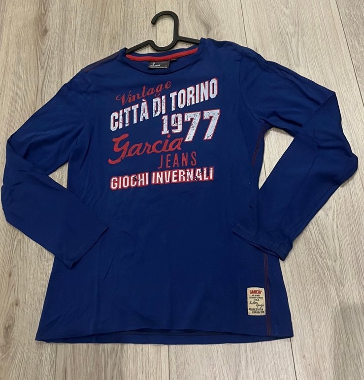 Jongens longsleeve Garcia 152, blauw, Kinderen en Baby's, Kinderkleding | Maat 152, Ophalen of Verzenden, Zo goed als nieuw, Jongen