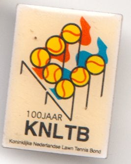 Tennisbond 100 jr. vintage pin, Verzenden, Zo goed als nieuw
