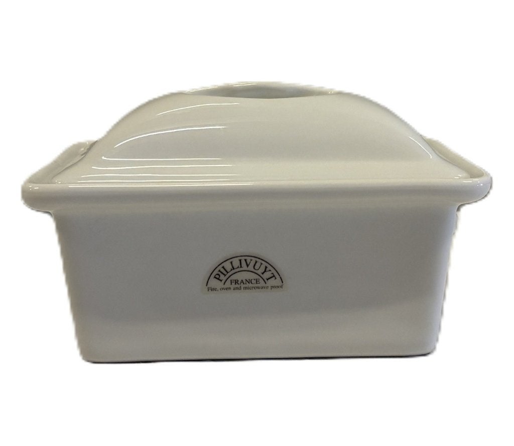 Pillivuyt patéterrine met deksel, wit porselein, Gebruikt, Niet bekend (tweedehands product), Ophalen of Verzenden, Niet bekend (tweedehands product)
