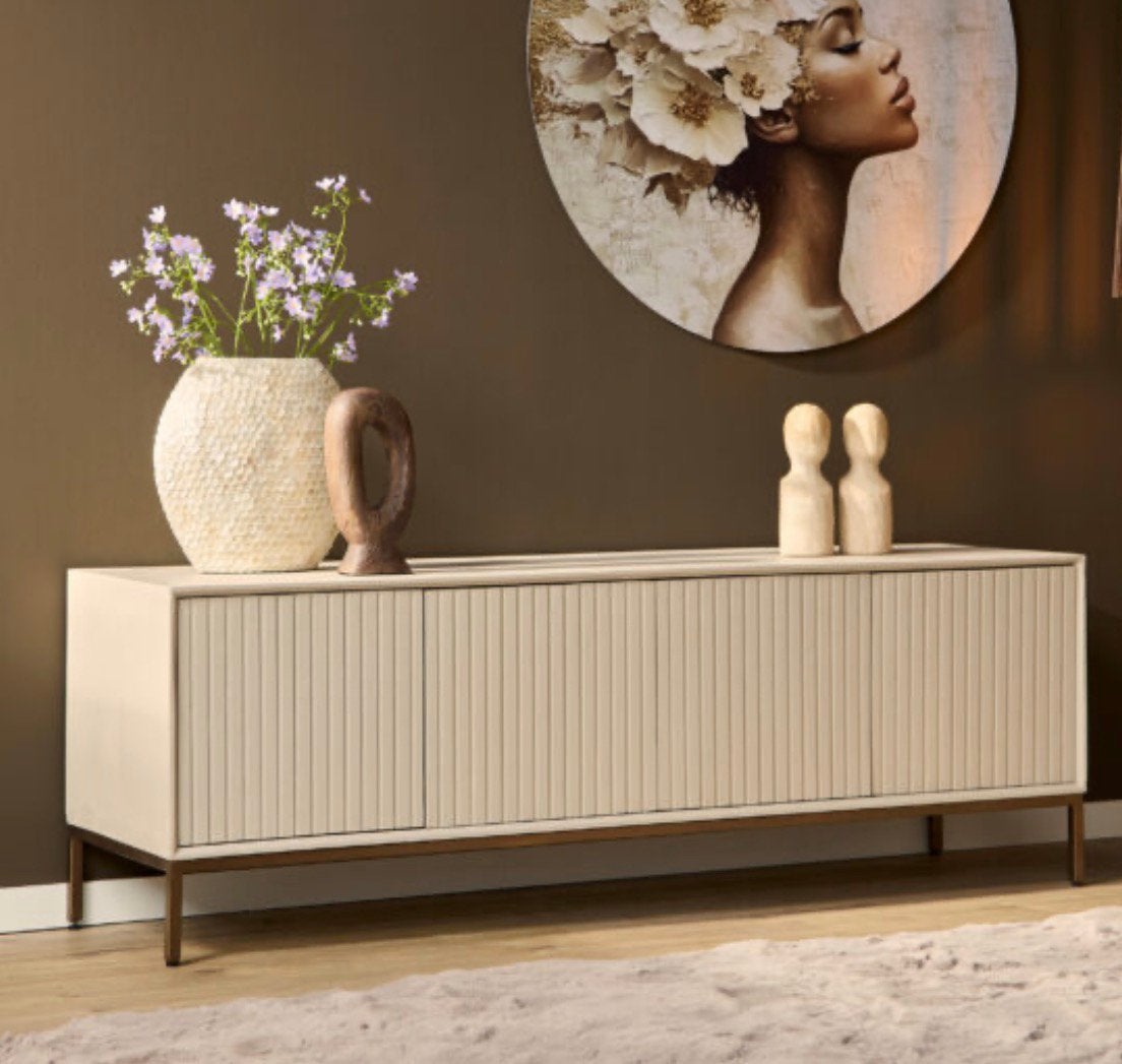 Starfurn TV meubel Madison Sand 165cm, Ophalen, 150 tot 200 cm, Zo goed als nieuw, Minder dan 100 cm