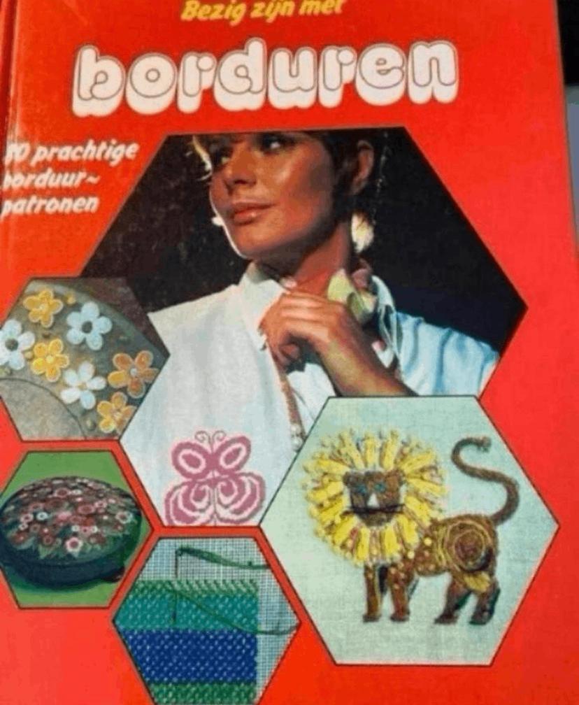 BEZIG ZIJN MET BORDUREN 80 BORDUURPATRONEN, Verzenden, Zo goed als nieuw, Handborduren, Patroon