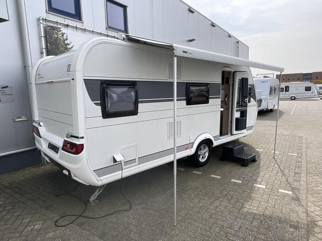 Hobby De Luxe Edition 545 KMF STAPELBED-MOVER-AIRCO, Caravans en Kamperen, Caravans, Hobby, Bedrijf, Treinzit, Schokbreker