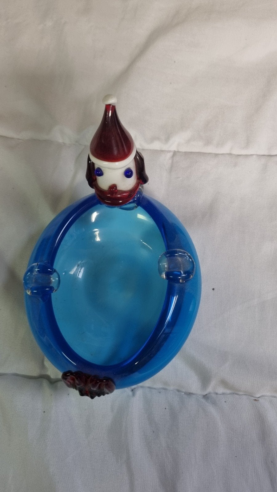 Leuke aparte glazen clown asbak voor de verzamelaar, Ophalen of Verzenden, Zo goed als nieuw