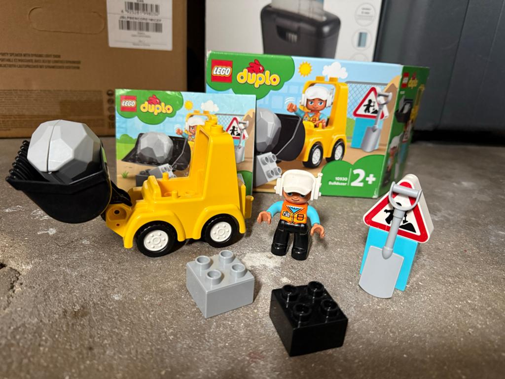 Duplo Bulldozer 10930 - Zo goed als nieuw, Ophalen of Verzenden, Zo goed als nieuw, Complete set, Duplo