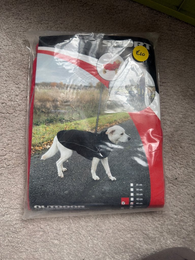 Nieuwe honden fleece jas rood 45cm, Dieren en Toebehoren, Overige maten, Overige merken, Gevoerd, Nieuw