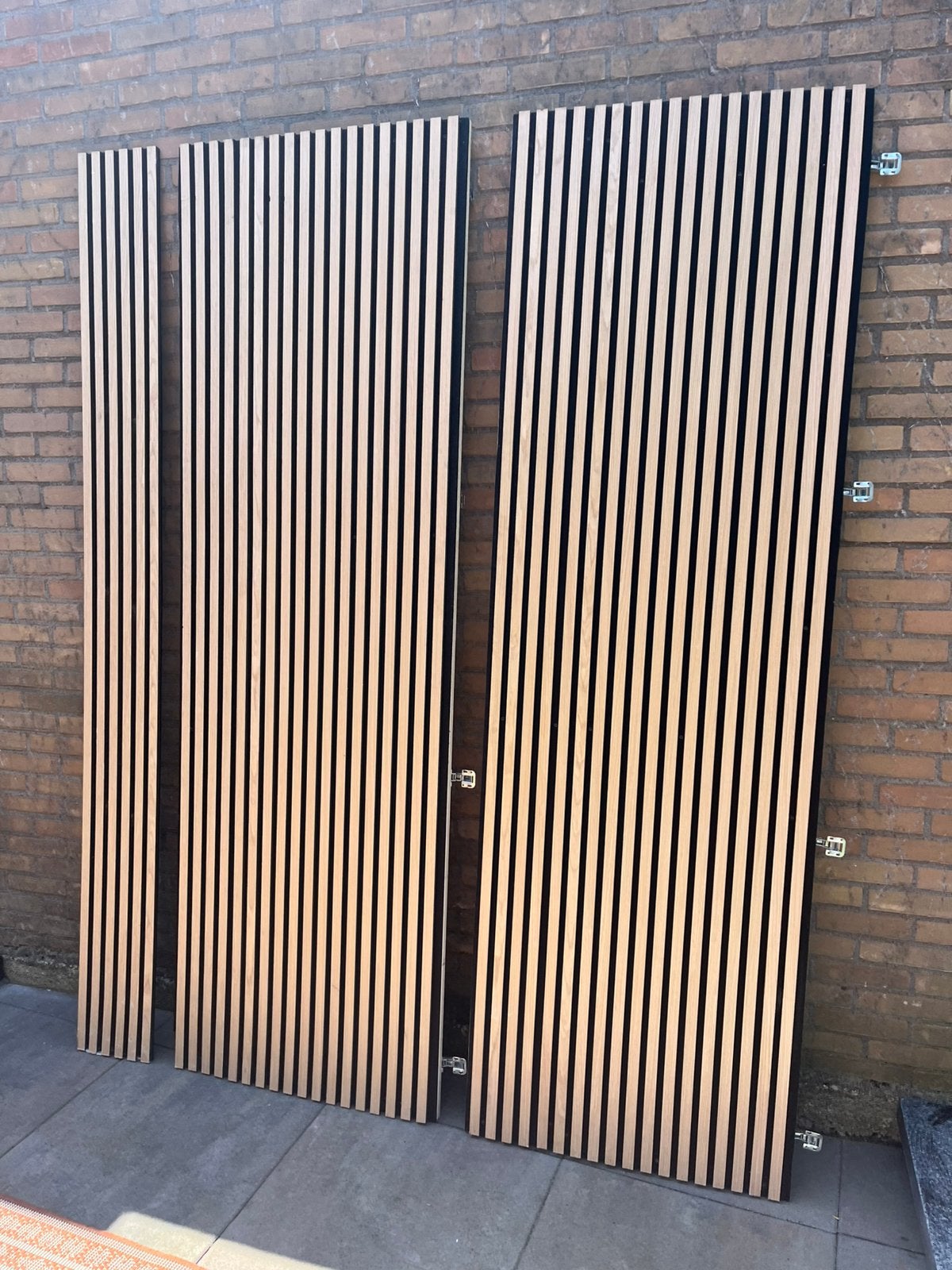 Akoestische deurpanelen (naturel eiken) op multiplex wit, Doe-het-zelf en Verbouw, Platen en Panelen, Ophalen, Gebruikt, 20 tot 50 mm