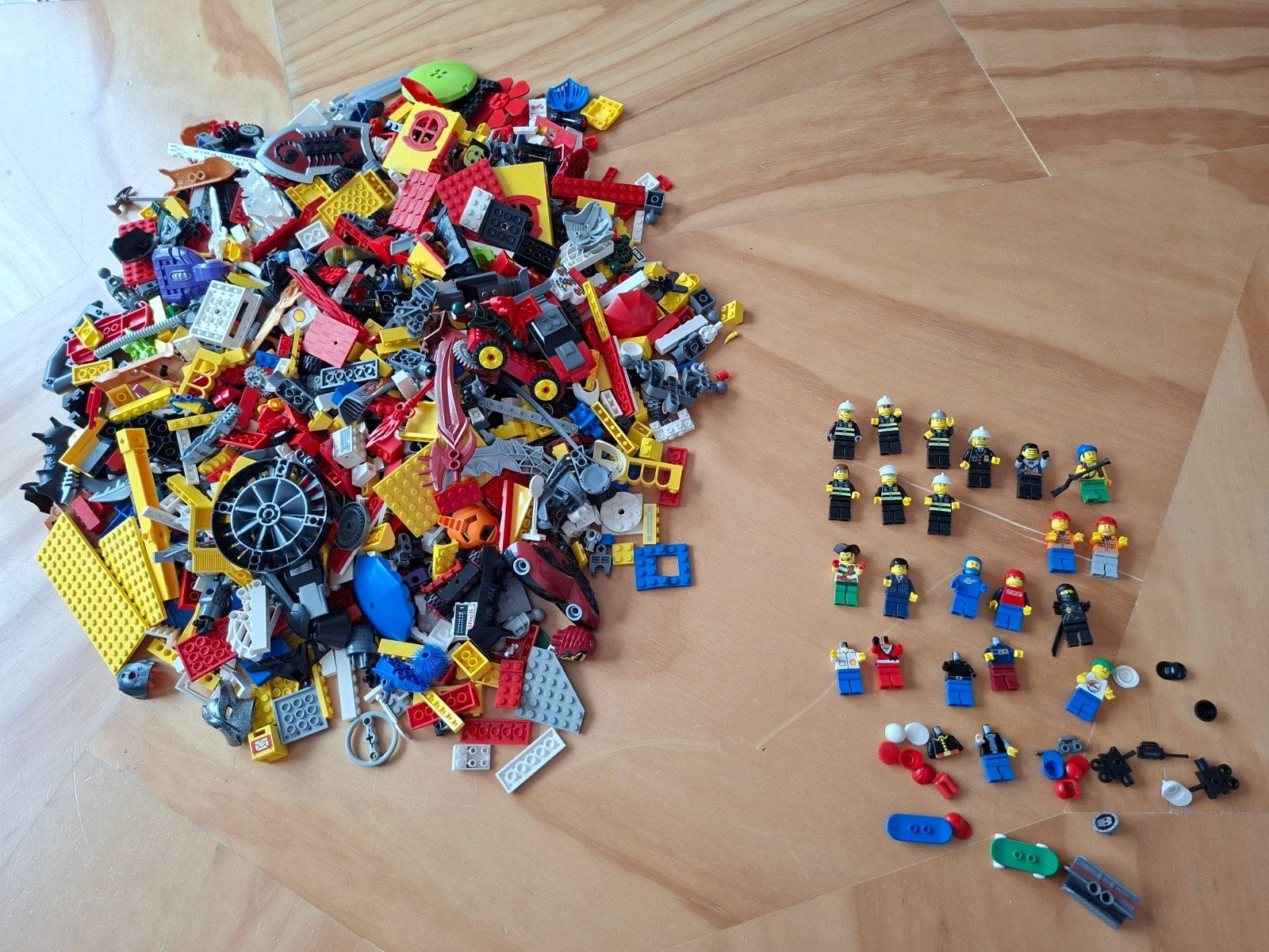 Partij LEGO met minifiguren +/- 3 kilo, Ophalen of Verzenden, Gebruikt, Overige merken