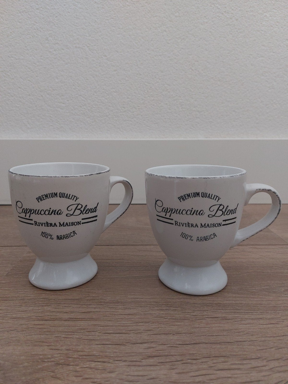 Riviera Maison cappuccino koffie mok bekers kopjes, Huis en Inrichting, Overige merken, Zo goed als nieuw, Overige stijlen, Mok