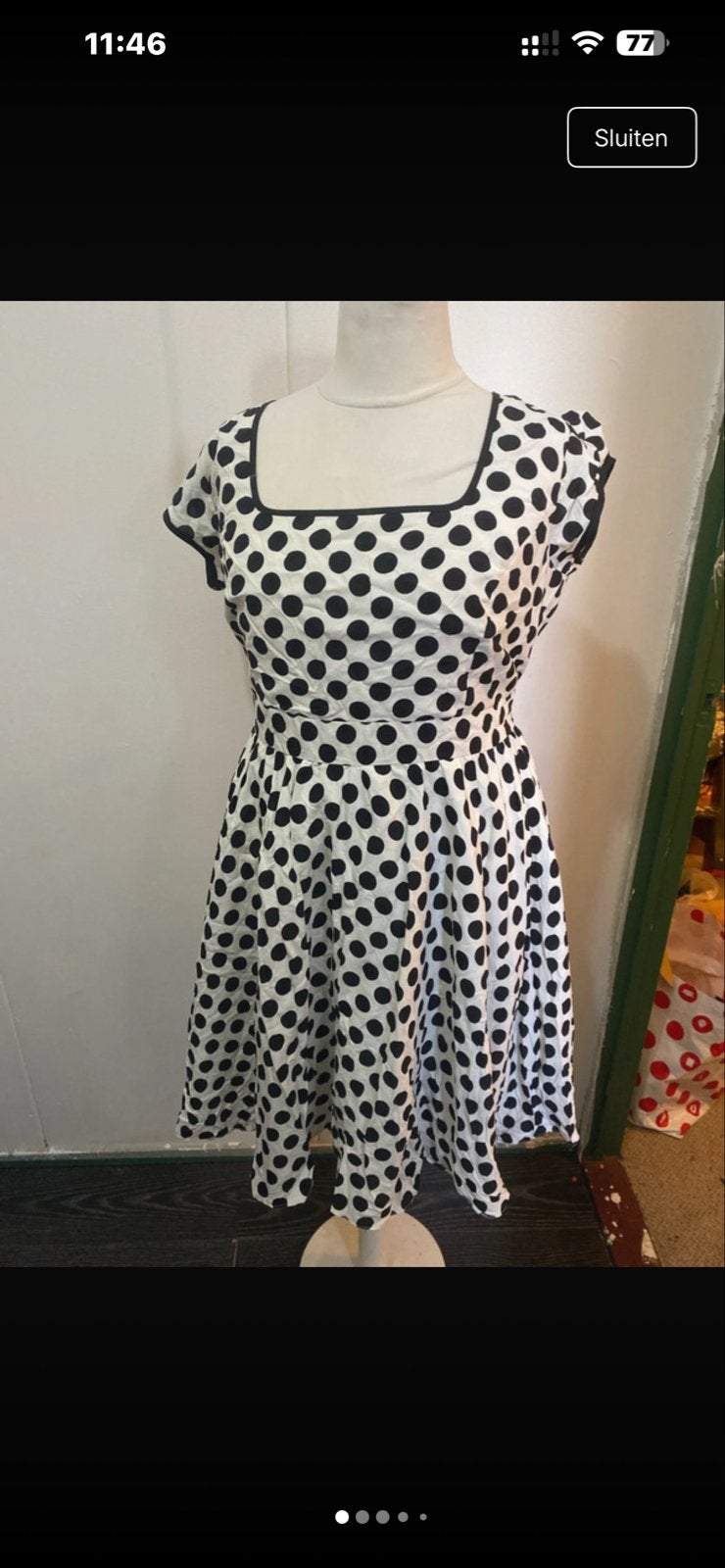 Lady Vintage Swing Jurk "Sweety Pie" Polkadot Maat 22/50, Kleding | Dames, Jurken, Ophalen of Verzenden, Nieuw, Maat 46/48 (XL) of groter
