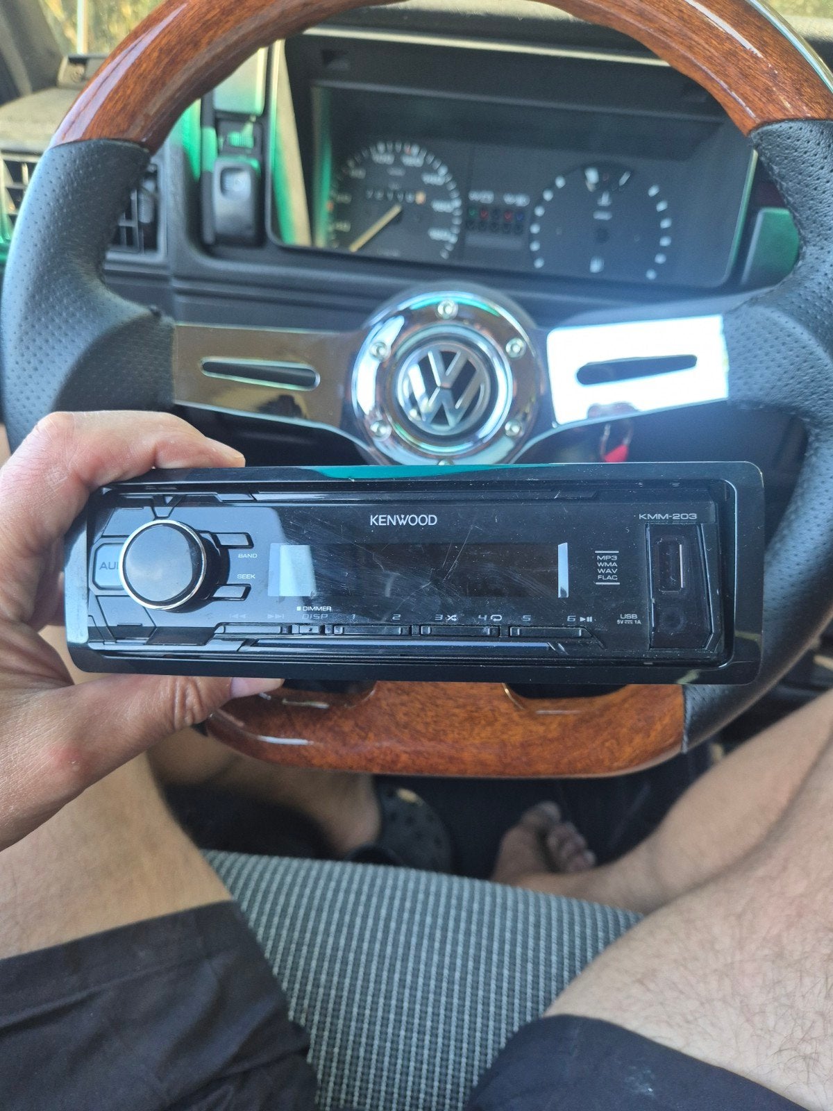 Kenwood KMM-203 Autoradio met USB, Ophalen of Verzenden, Gebruikt