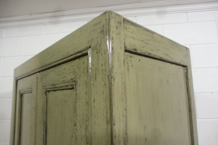 Foto 11 van Mooie keukenkast in landelijk stijl licht groen shabby chic