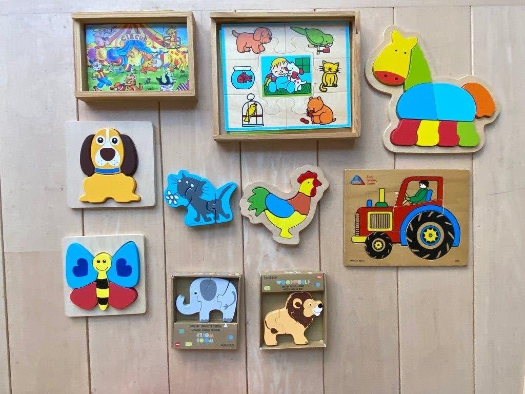 Superveel houten puzzels!, Kinderen en Baby's, Ophalen of Verzenden, Gebruikt