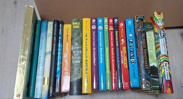 Diverse kinderboeken: Paul van Loon, De Griezelbus, etc., Ophalen of Verzenden, Gelezen, Paul van Loon, John Flanagan, Lincoln Peirce