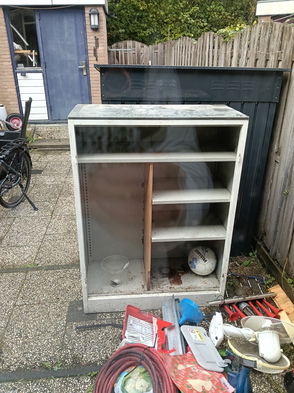 kast van metaal, Huis en Inrichting, Ophalen, Gebruikt, 100 tot 150 cm, Metaal