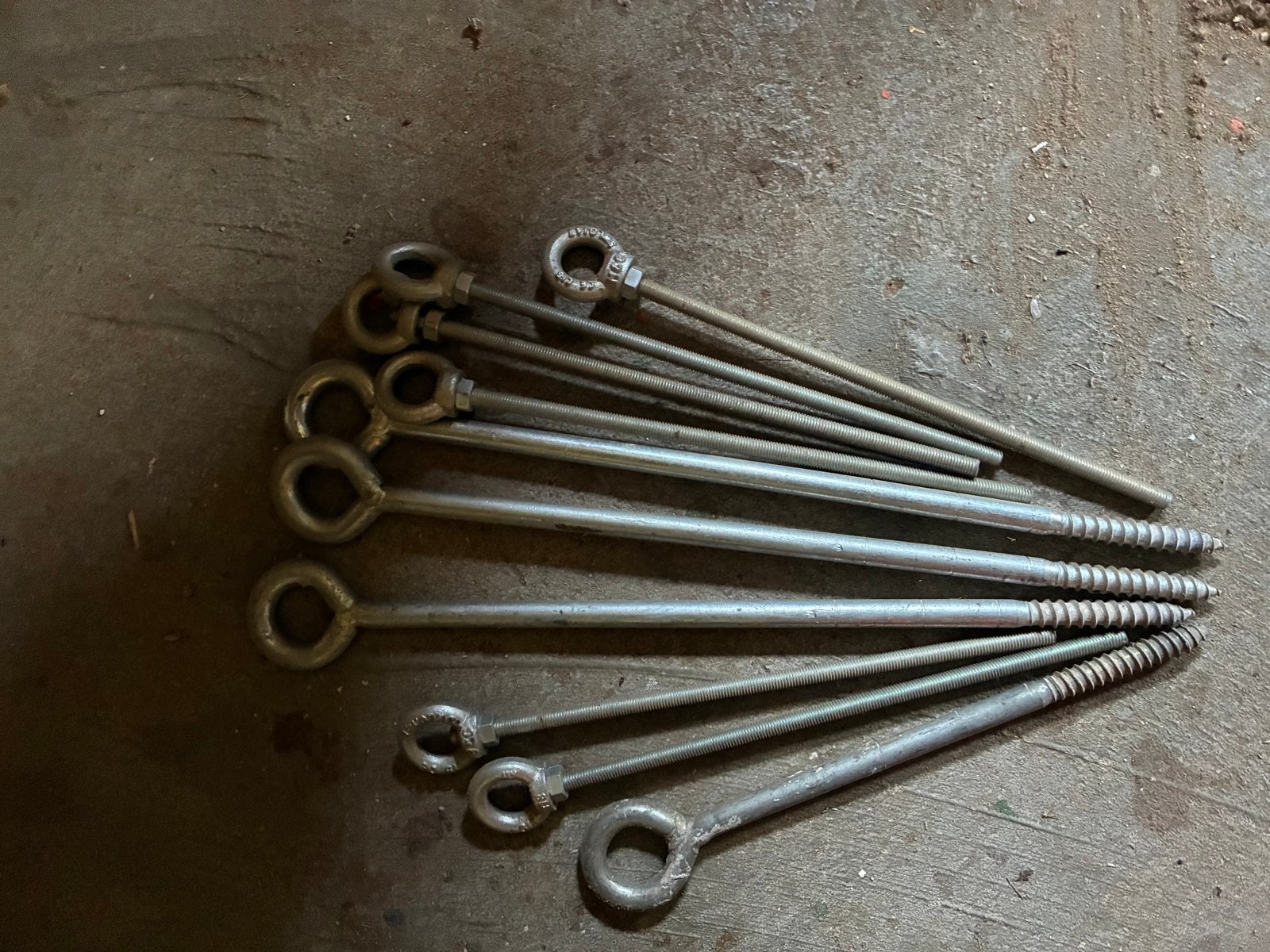 Diverse oogbouten en oogschroeven, Doe-het-zelf en Verbouw, Ophalen of Verzenden, Nieuw, 100 tot 250 mm, Bouten of Moeren