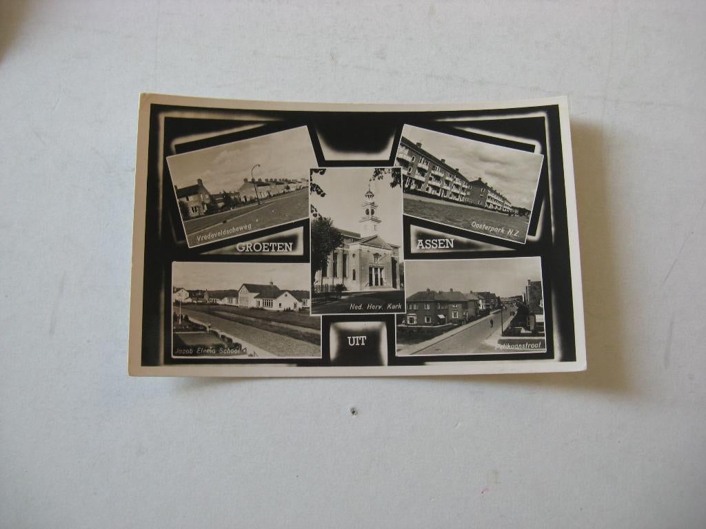 Groeten uit Assen 5 luik 5, Ophalen of Verzenden, Voor 1920, Gelopen, Noord-Brabant