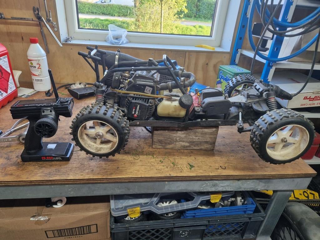 FG Marder 4WD met veel extra's en onderdelen 1/5, Ophalen, Benzine, Gebruikt, Auto offroad