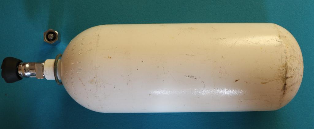 8 liter Drager cilinder ( Dolphin rebreather) te koop, Ophalen of Verzenden, Gebruikt, Duikfles