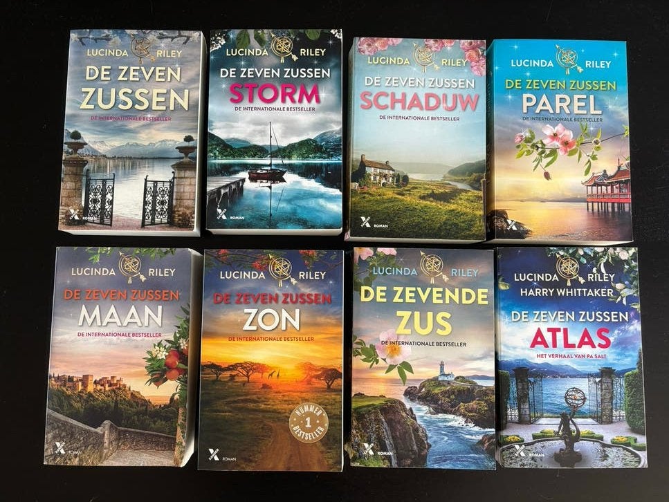 De Zeven Zussen serie compleet - Lucinda Riley, Boeken, Romans, Ophalen of Verzenden, Zo goed als nieuw, Nederland